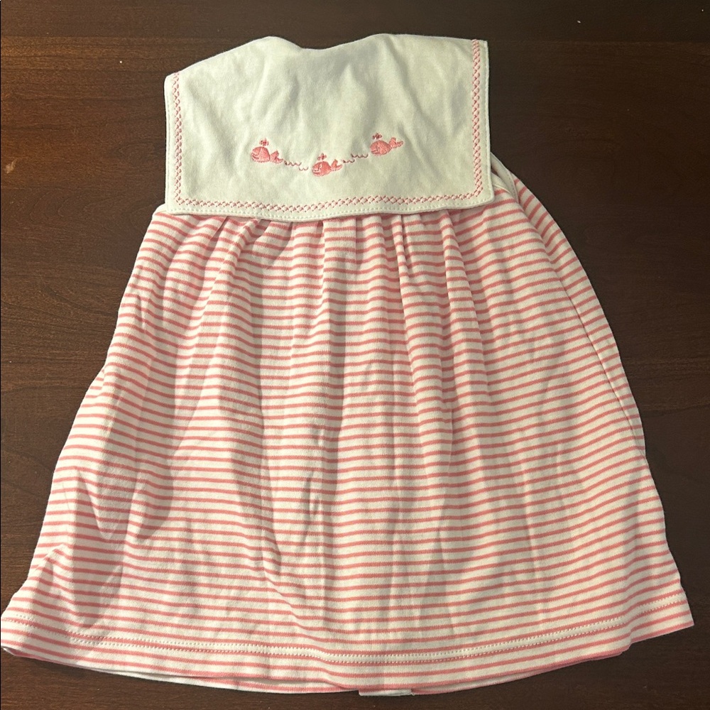 Kissy Kissy Pink and White Striped Baby Outfit